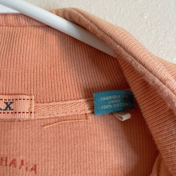 Tommy Bahama orange quarter zip pullover medium